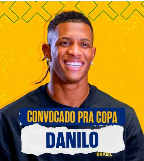 Baiano Danilo é convocado para defender o Brasil na Copa do Mundo 2026