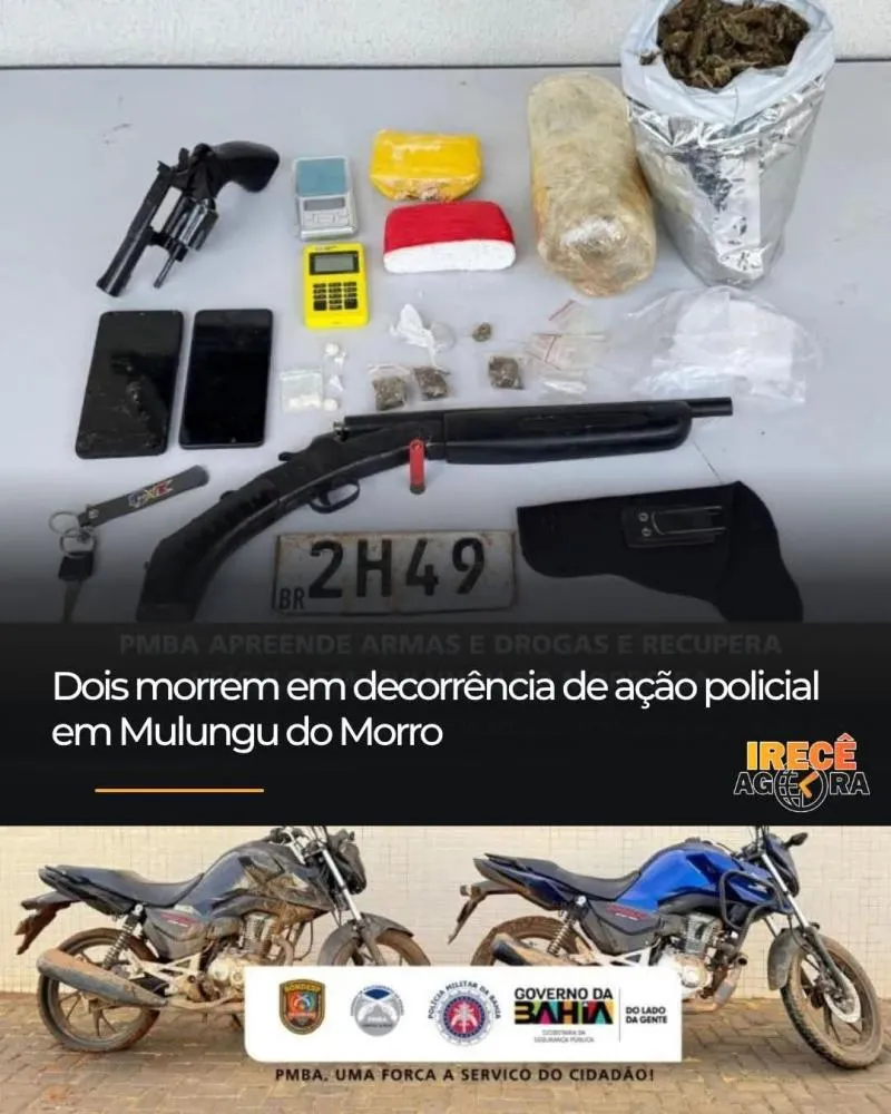 Dois morrem em ação policial em Mulungú do Morro