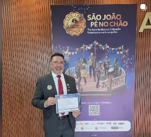 Prefeito de Utinga recebe Selo da Transparência dos Festejos Juninos e destaca responsabilidade na realização do São João